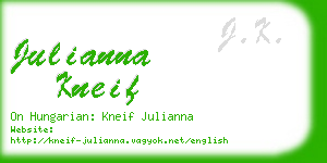 julianna kneif business card